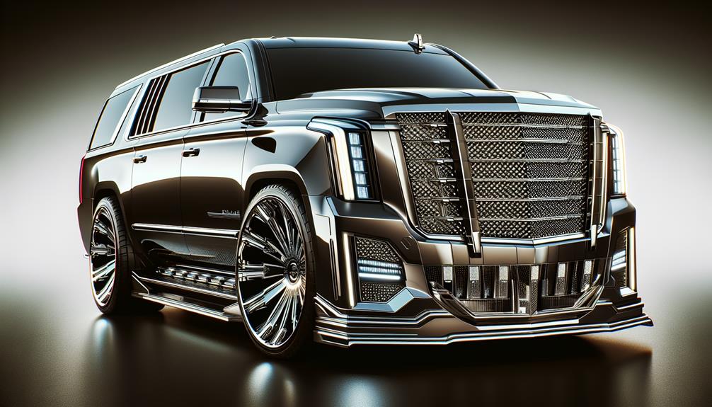 luxury suv turned limo