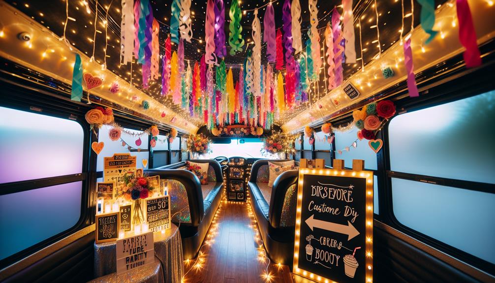 diy party bus decorations